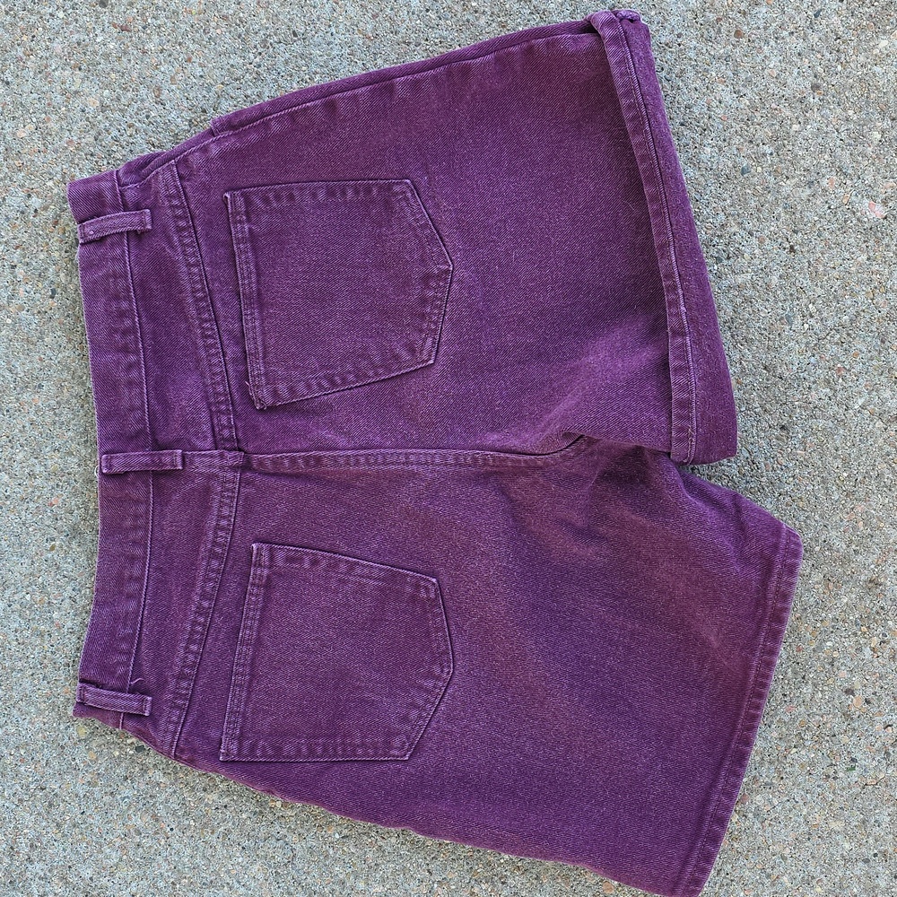 Vintage Wrangler High Waisted Rise Colored Denim Jean Shorts Size 31